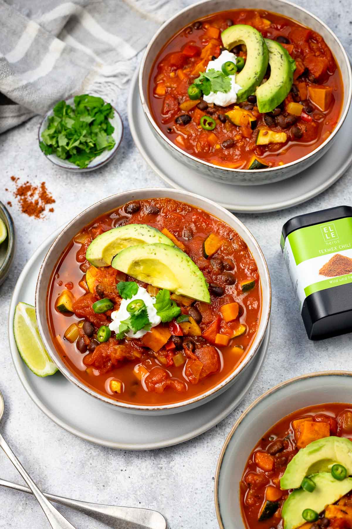 Vegetarian Black Bean Chili Recipe Elle Republic 