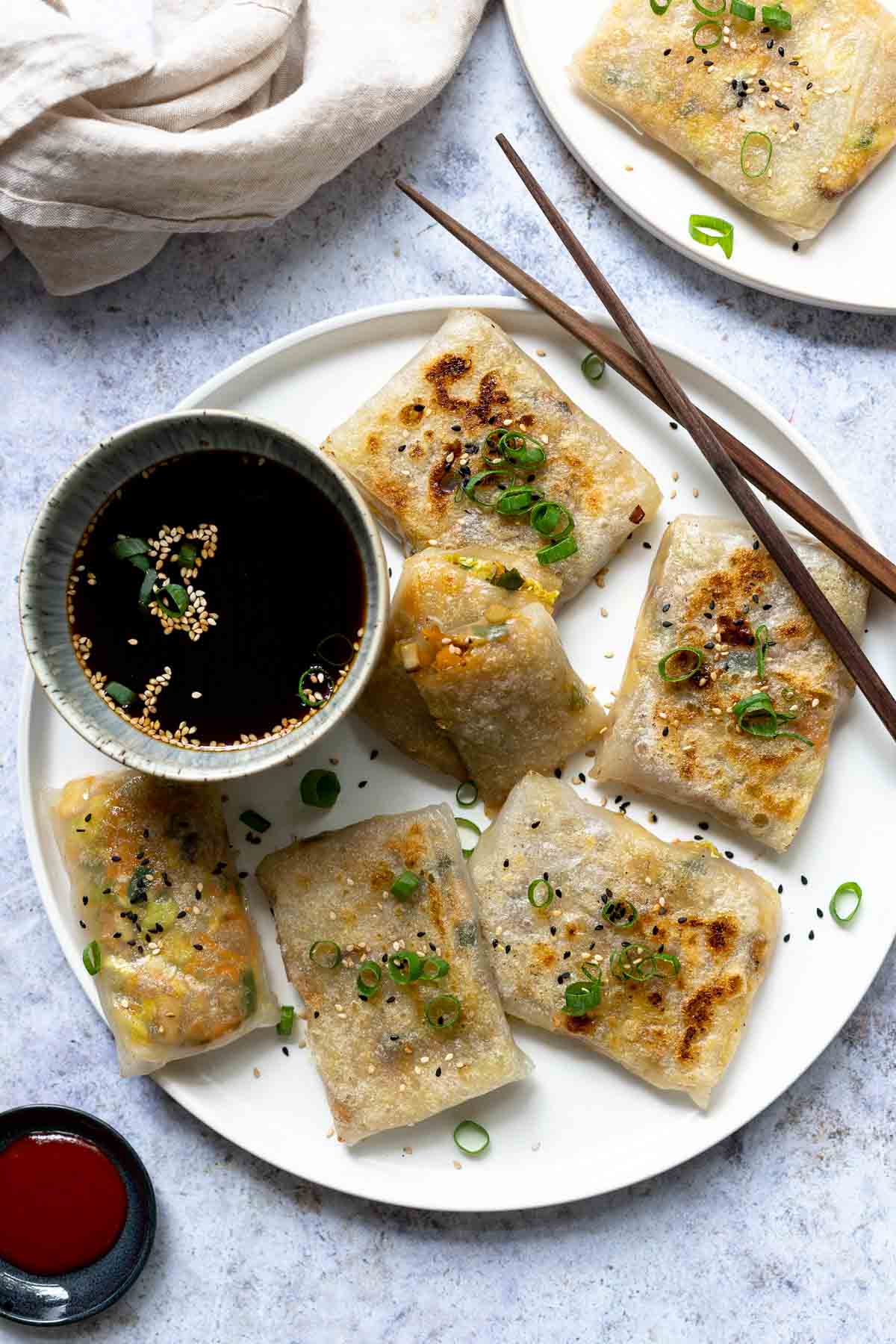 Vegan Rice Paper Tofu Dumplings Recipe