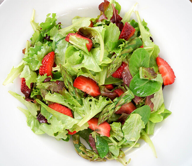 Spring Salad with Strawberries, Asparagus & Avocado