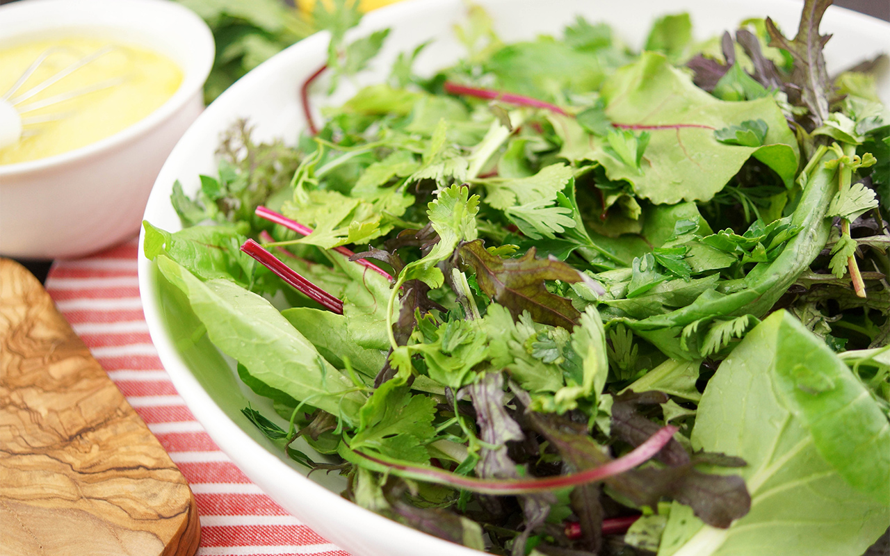 Wild Salad Greens & Herbs in a Lemon Dressing