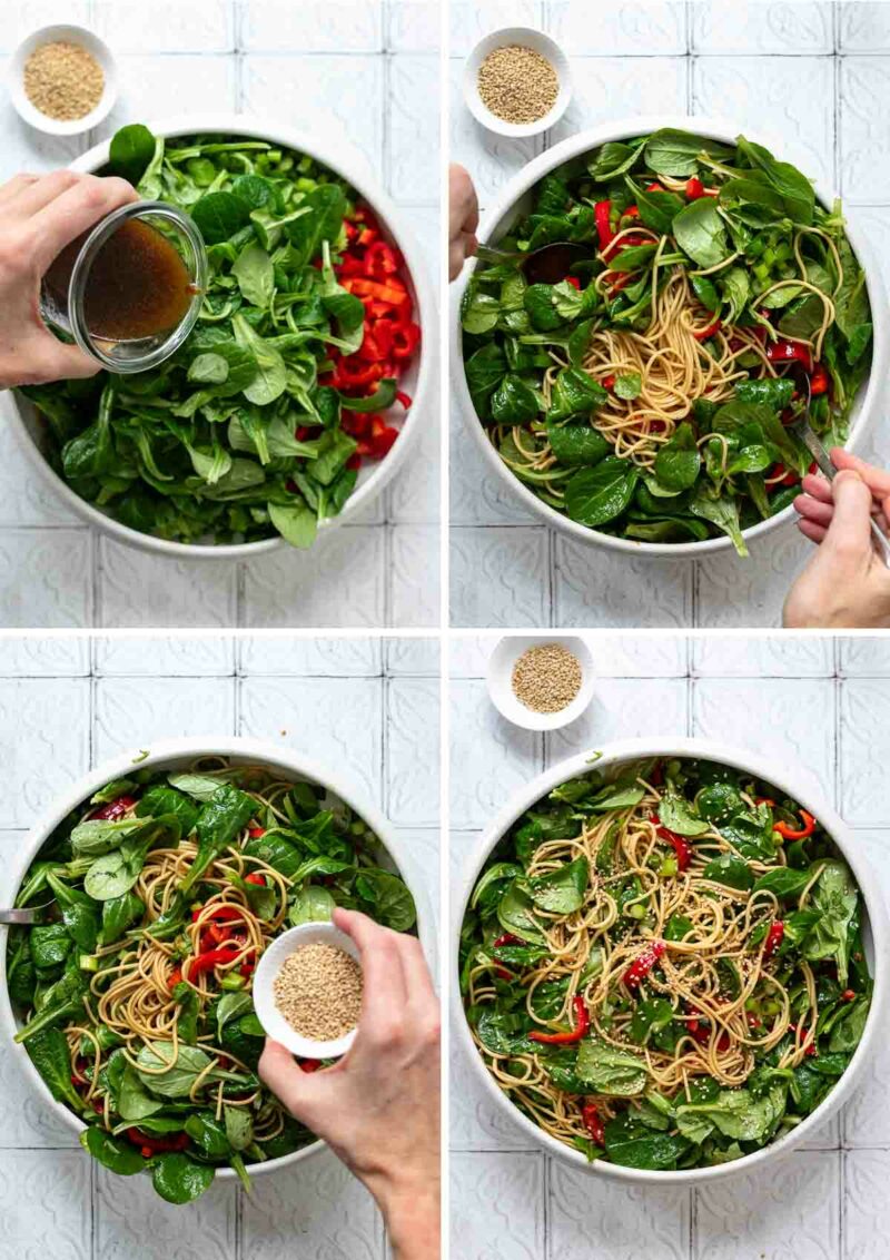 How to Make Asian Noodle Salad with Mâche