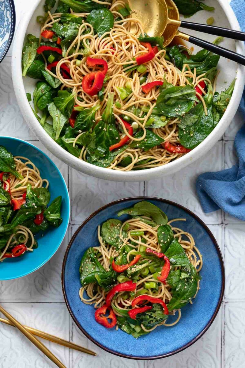 Ramen Noodle Salad with Mâche