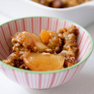 Peach and Pecan Crumble