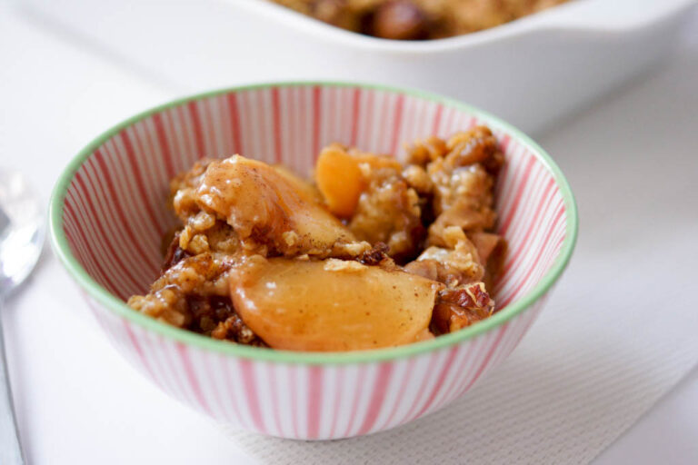 Peach and Pecan Crumble