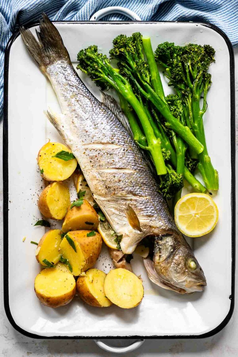 Wolfsbarsch im Ofen - einfaches Rezept