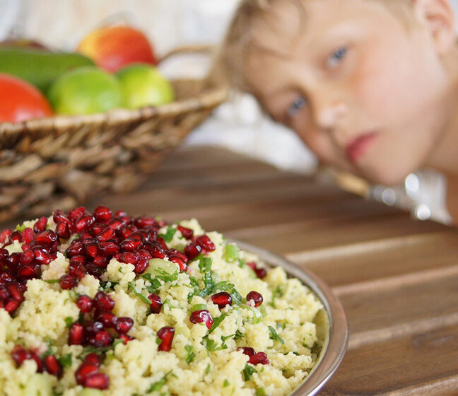 Lemon and Parsley Couscous with Pomegranate