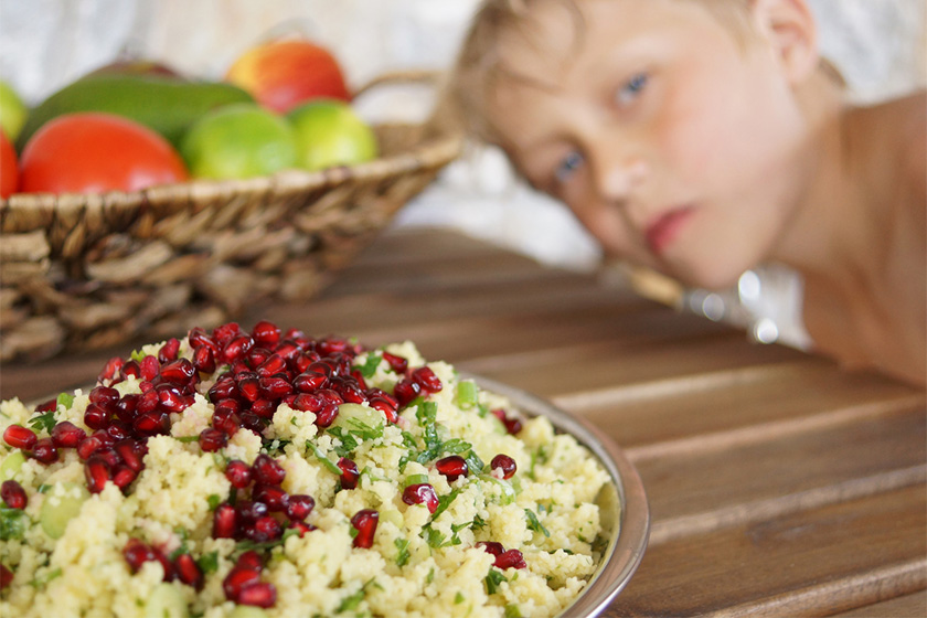 Lemon and Parsley Couscous with Pomegranate