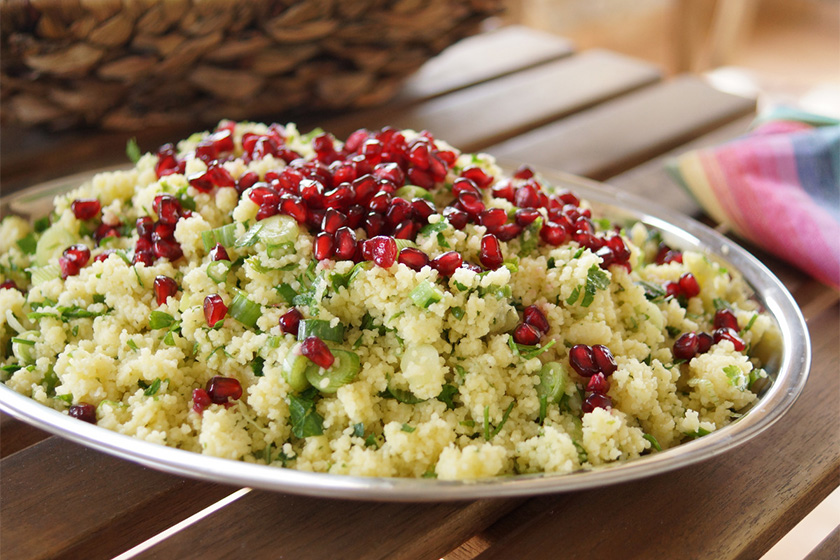 Lemon and Parsley Couscous with Pomegranate