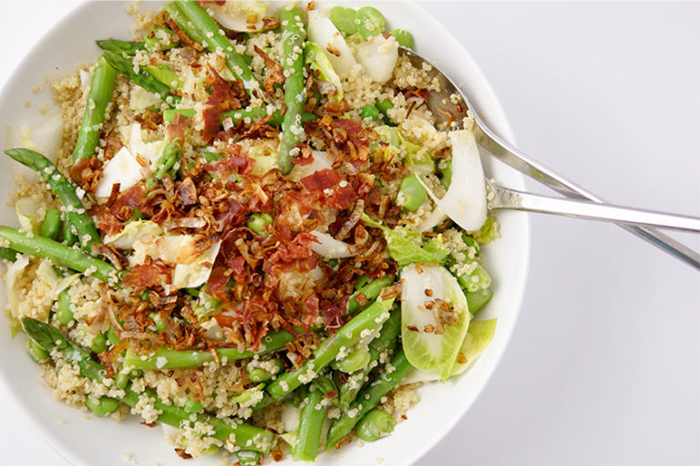 Asparagus and Fava Bean Quinoa Salad