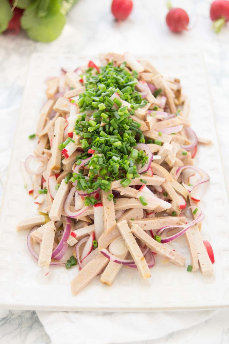 Wurstsalat German Sausage Salad Original Recipe Elle Republic
