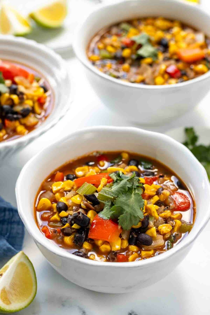 Roasted Corn and Black Bean Stew