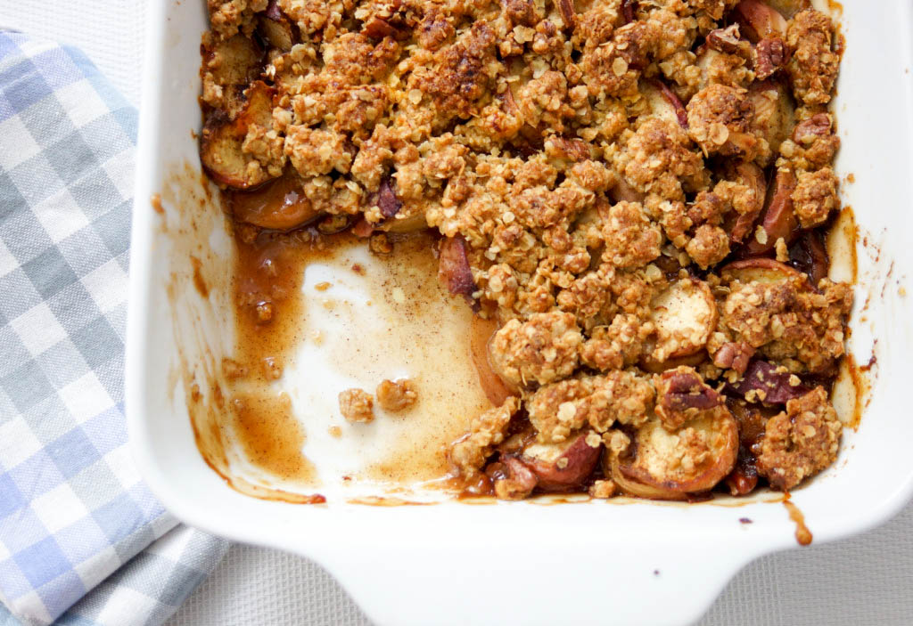 Peach and Pecan Crumble