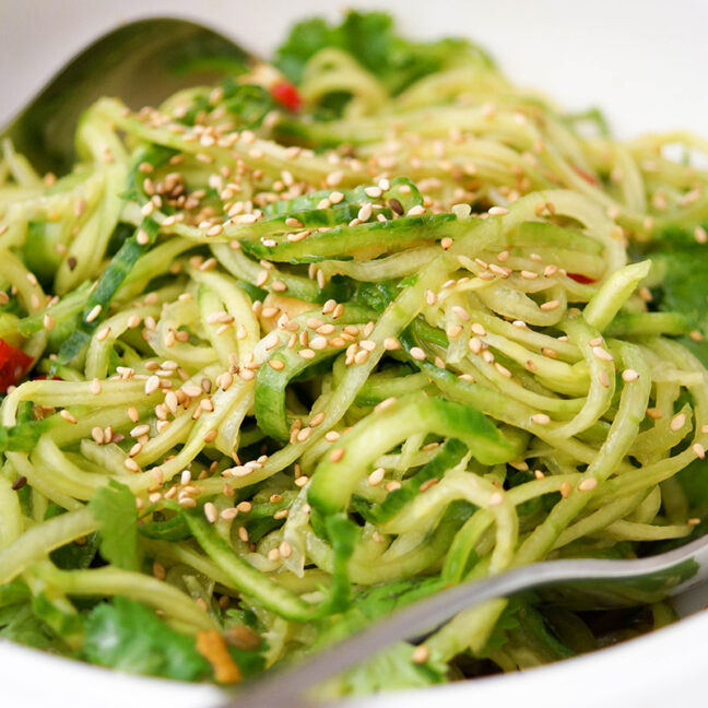 Asian Cucumber Noodle Salad