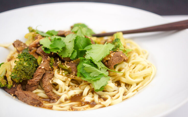 Spicy Mongolian Beef and Shiitake Mushroom Stir-Fry