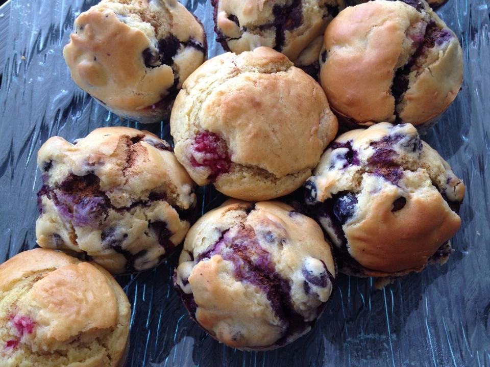 Blaubeer-Muffin, Himbeer-Muffin oder Mango-Muffin | Elle Republic