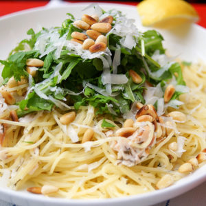 Pasta with Smoked Trout in a Creamy Lemon-Dill Sauce