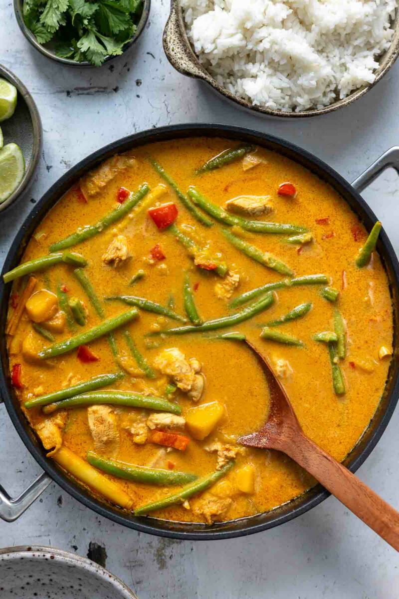 recipe in the pan ready to serve