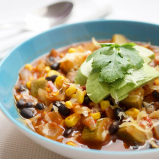 Vegetarisches Chili mit schwarzen Bohnen