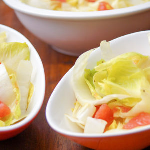 Chicorée (Endivien) Salat Rezept mit Grapefruit