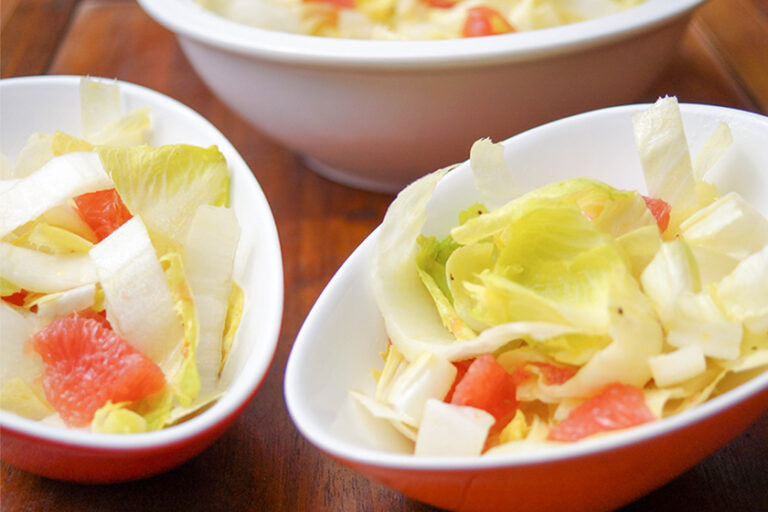 Belgian Endive Salad with Pink Grapefruit