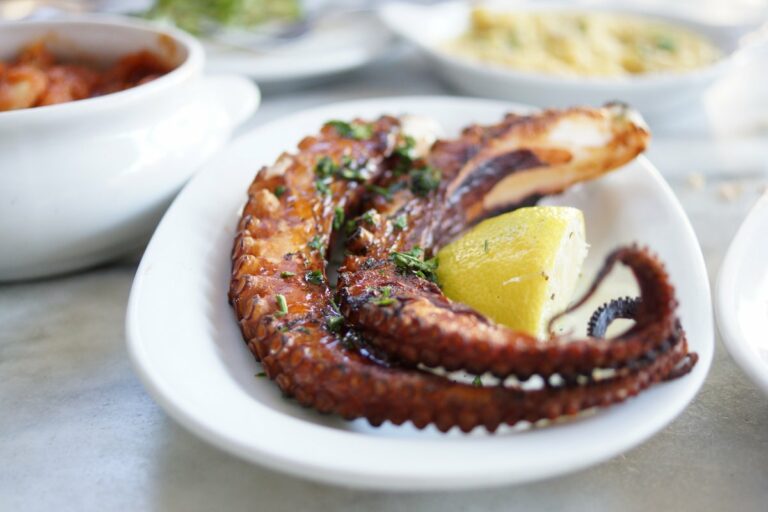 Oktopus gebraten