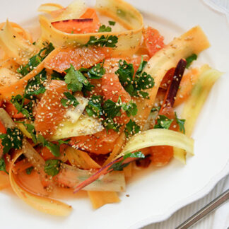 Carrot Ribbon Salad with Cara Cara Oranges