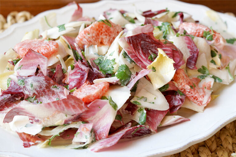 Belgian Endive Pink Grapefruit Salad with Joghurt Dressing