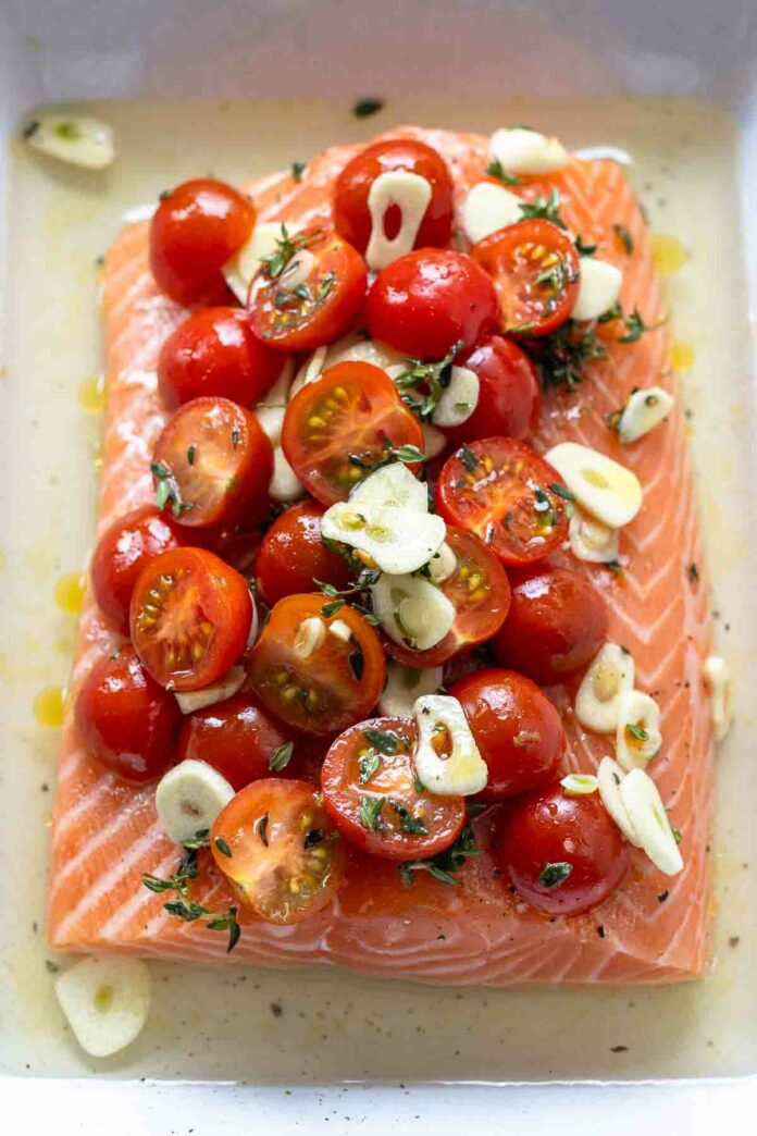 Lachs im Ofen - einfaches Rezept