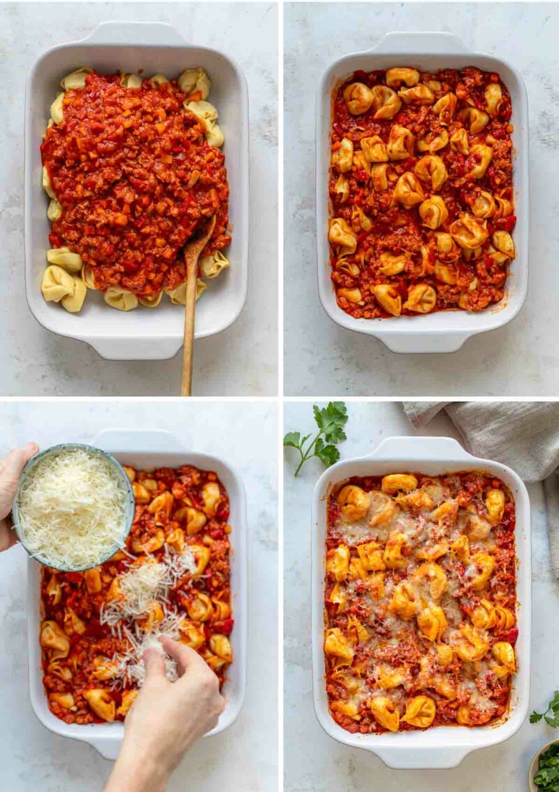 Baked Tortellini with Italian Sausage (Salsiccia)