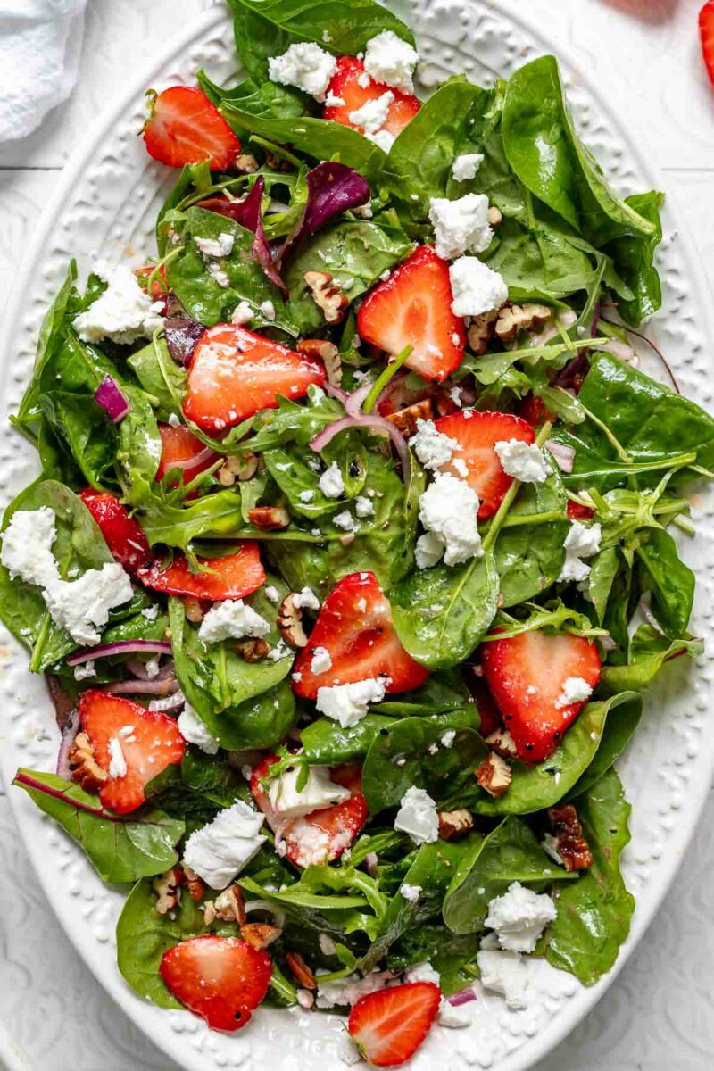 Strawberry Spinach Salad with Poppyseed Dressing