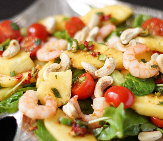 Thai Salad with Prawns and Pineapple