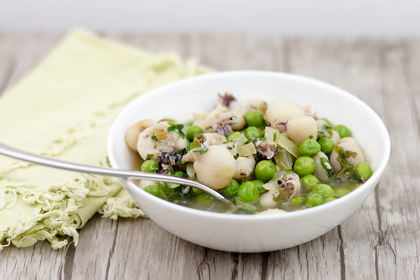 Tintenfisch Gekocht Mit Erbsen Seppie Con Piselli Elle Republic