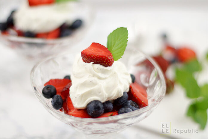 Erdbeeren mit Vanille-Mascarpone