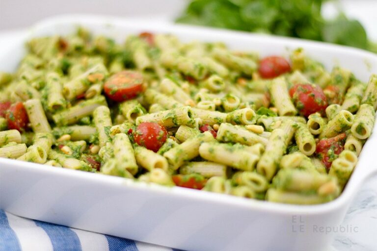 Easy Baked Pesto Pasta