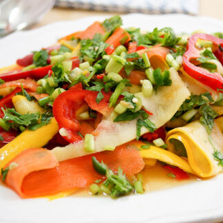 Spicy Thai Carrot and Zucchini Salad