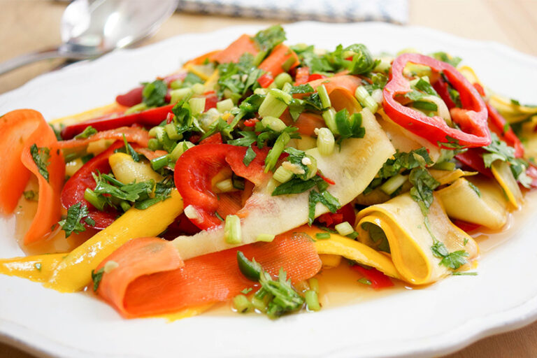Spicy Thai Carrot and Zucchini Salad