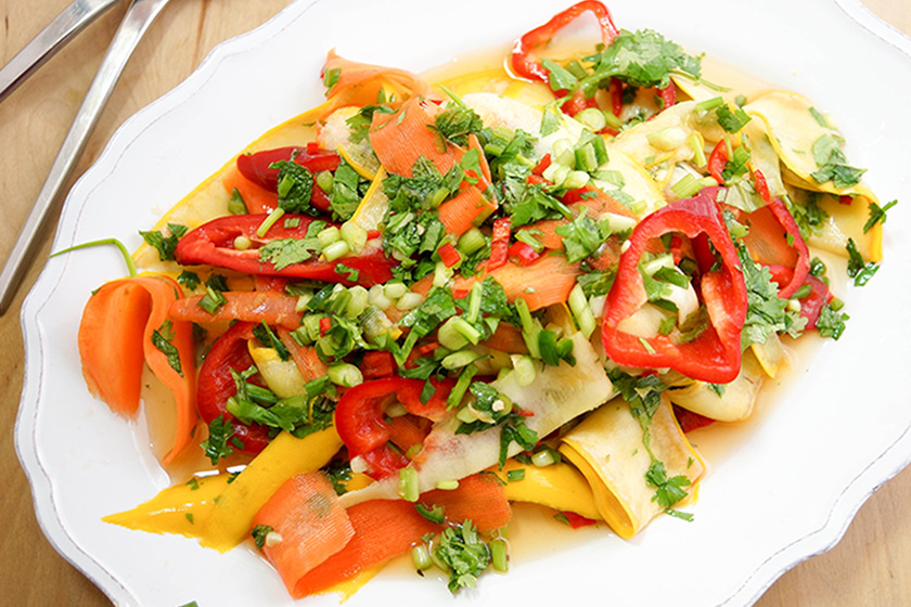 Spicy Thai Carrot Zucchini Salad