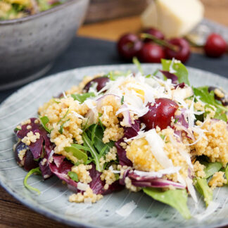 Orange-Infused Couscous with Cherries and Arugula