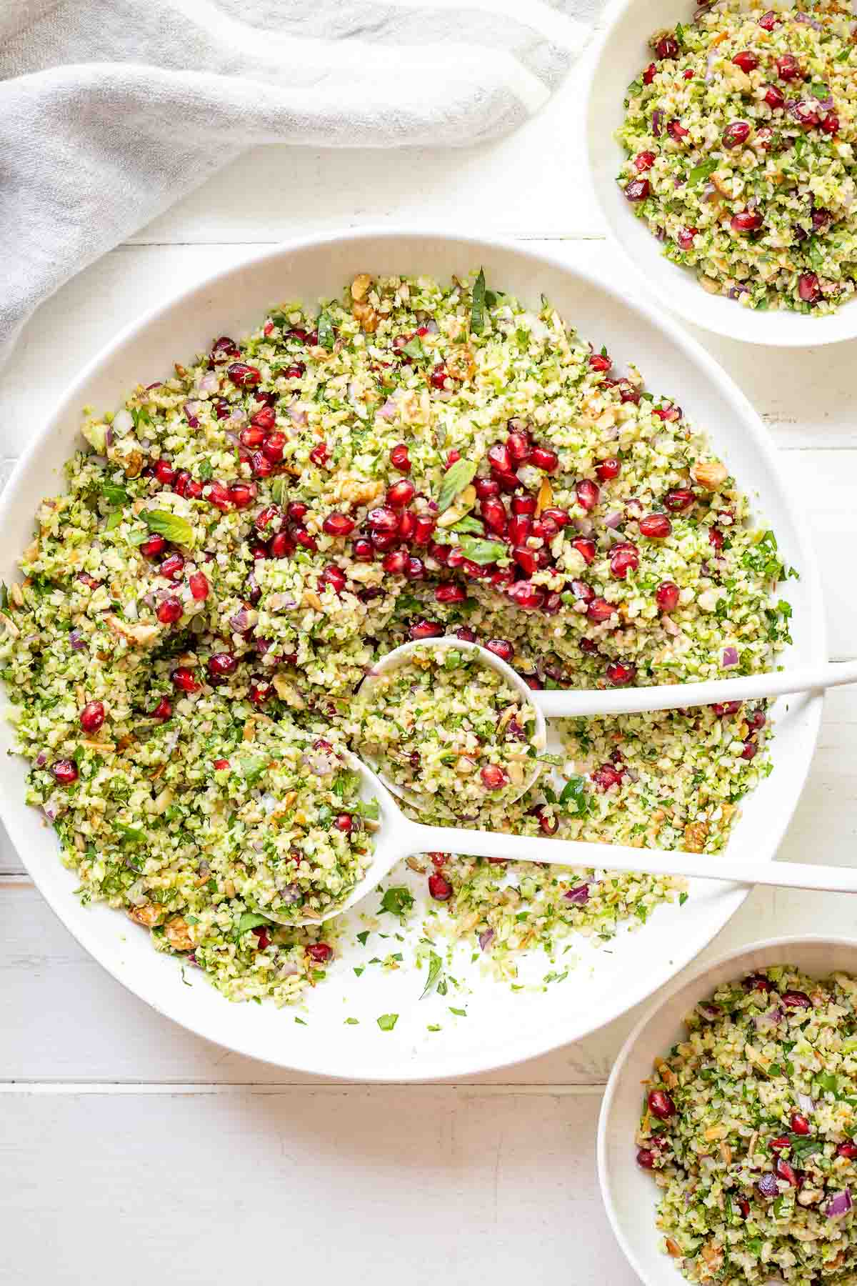 Brokkoli Taboulé (Tabouleh)Rezept in Schüssel