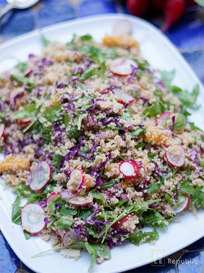 Couscous Salad with Oranges and Radishes