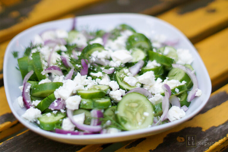Cucumber Salad with Dill and Feta