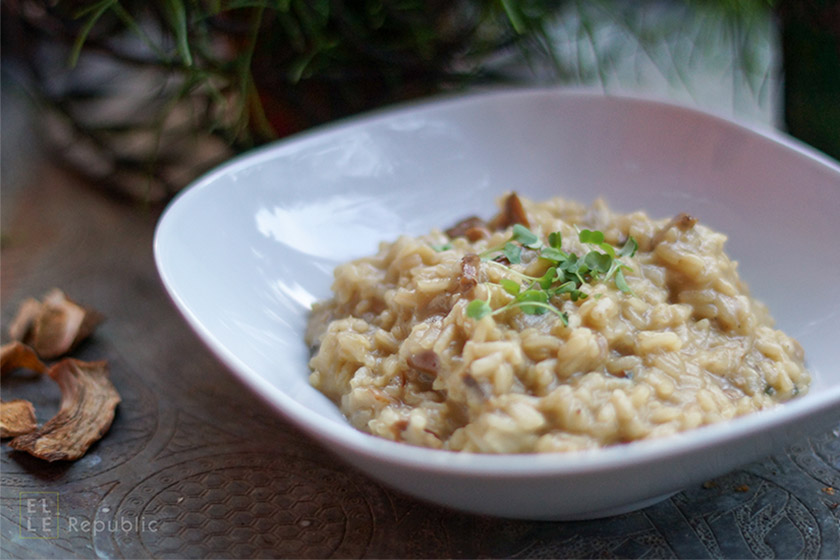 Risotto ai Funghi Porcini in Pentola a Pressione (Porcini Mushroom Risotto)  Recipe