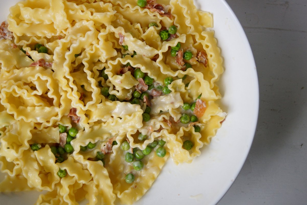 Pasta Mit Parmaschinken Und Sahnesosse Elle Republic