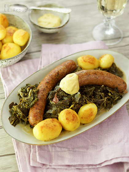 German Style Kale (Grünkohl mit Pinkel)