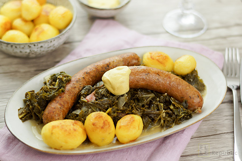 German Style Kale (Grünkohl mit Pinkel)
