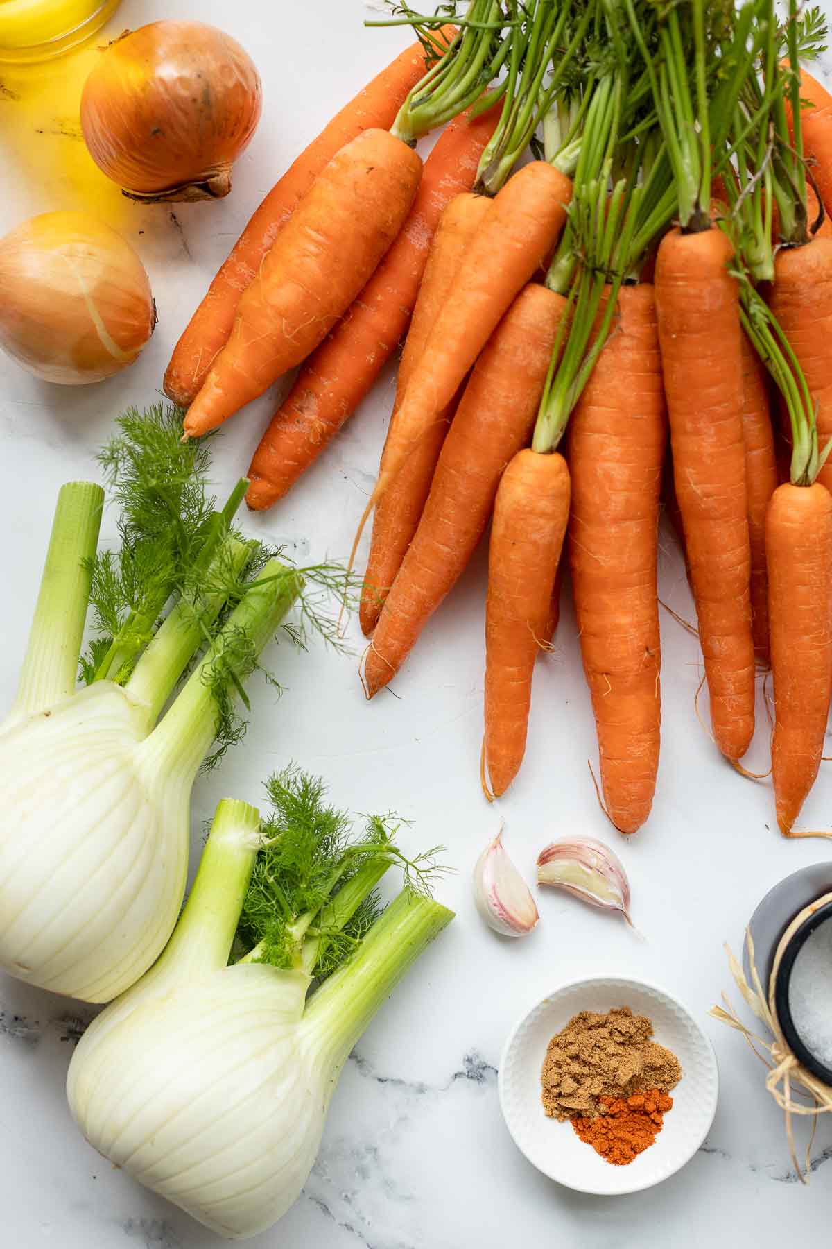 Zutaten für Gemüse Suppe Rezept