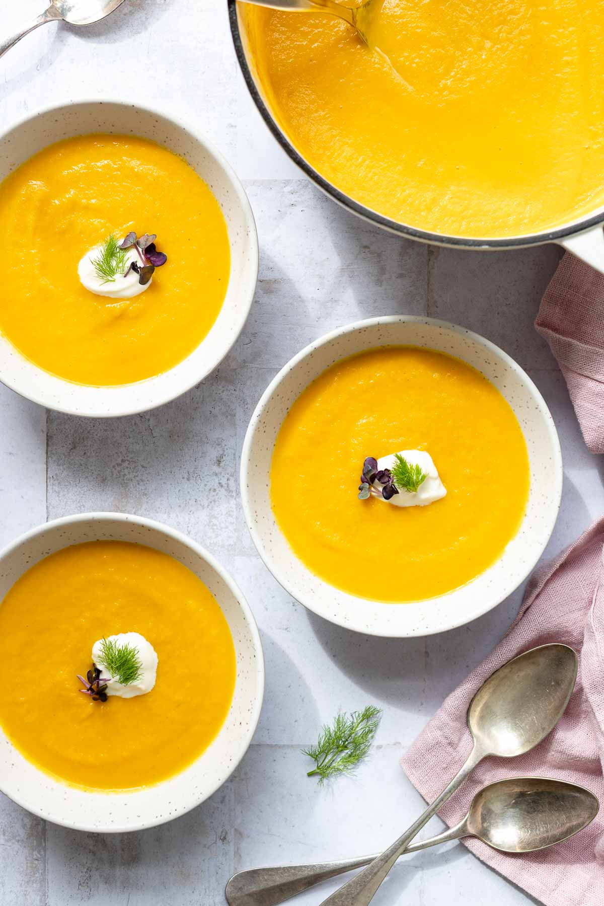 Simple Carrot Soup with Fennel