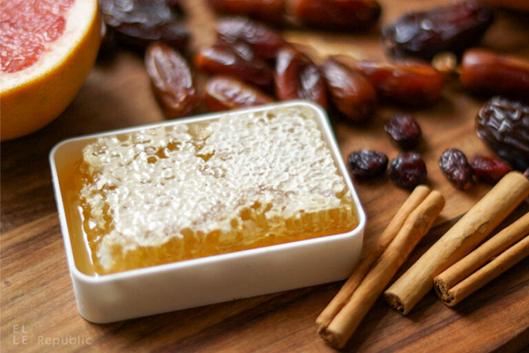 Honig, Datteln, Zimt, Obst als Alternativen zum Haushalts- Zucker