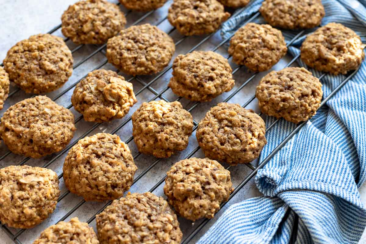 Orange Oatmeal Cookies with Nuts and Coconut