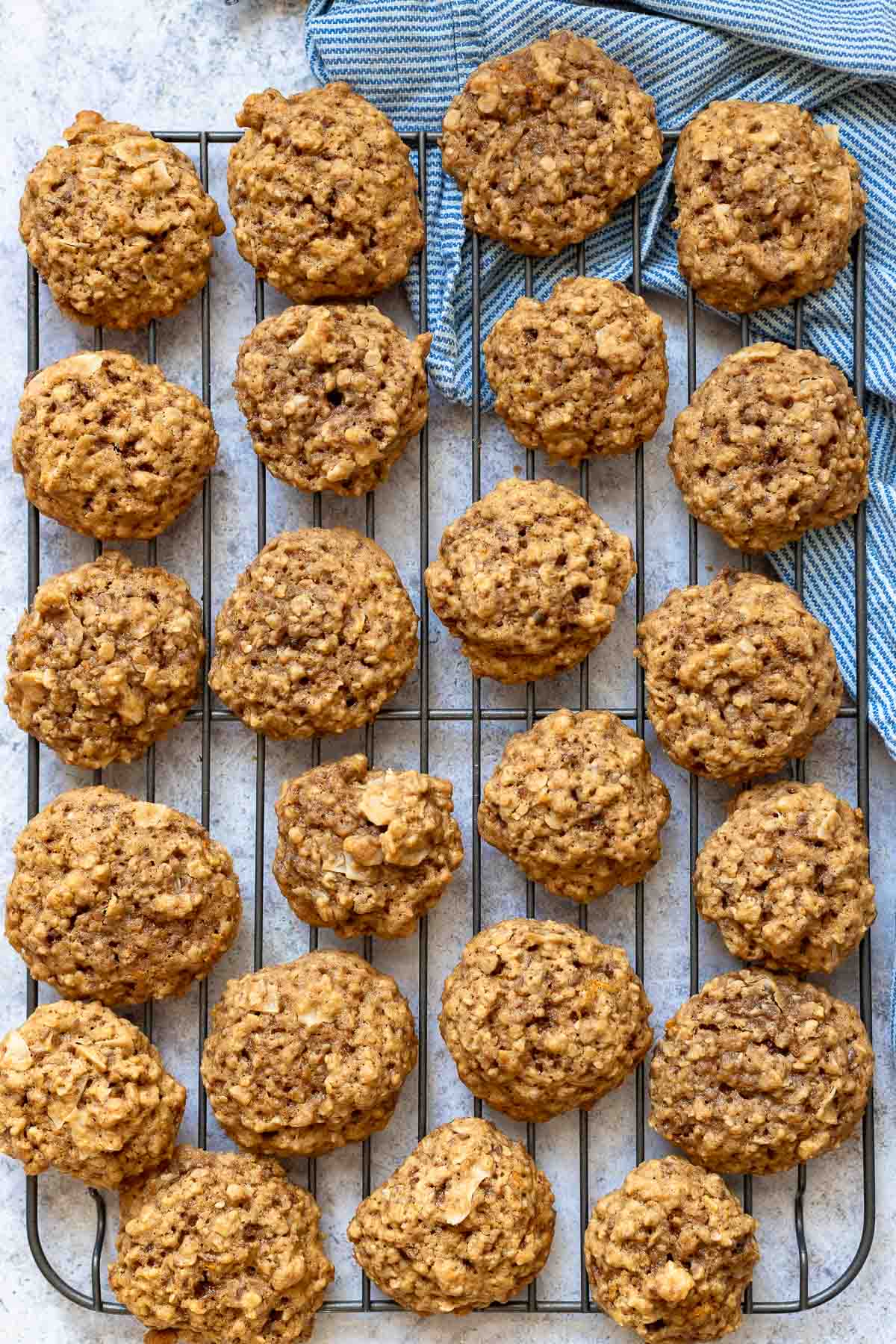 Orange Oatmeal Cookies with Nuts and Coconut